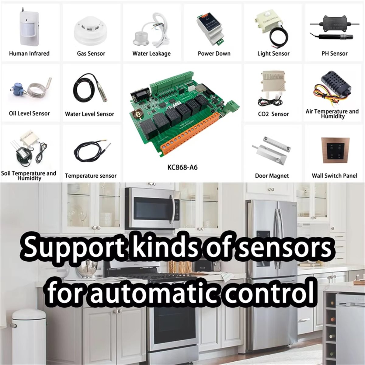 Home Automation Systems Diy - Płytka programistyczna KC868-A6 MQTT Web HTTP